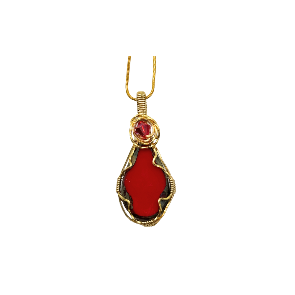 Holiday Inspired Wire-Wrapped Gemstone Necklaces