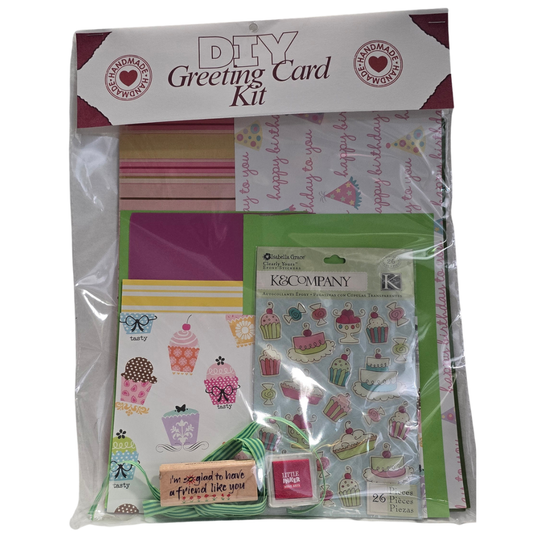 DIY Greeting Card Kit - Cupcakes