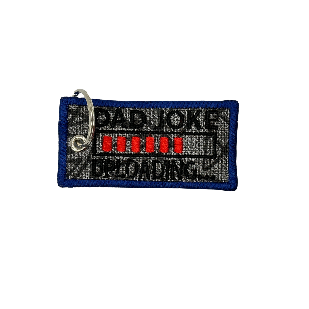 Dad Embroidered Keychain - Dad & Papa Gift