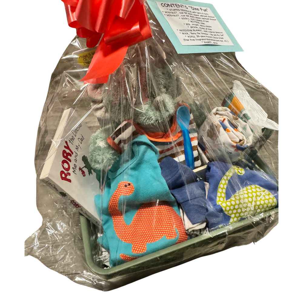 Dinosaur Gift Basket - Gifts For Baby