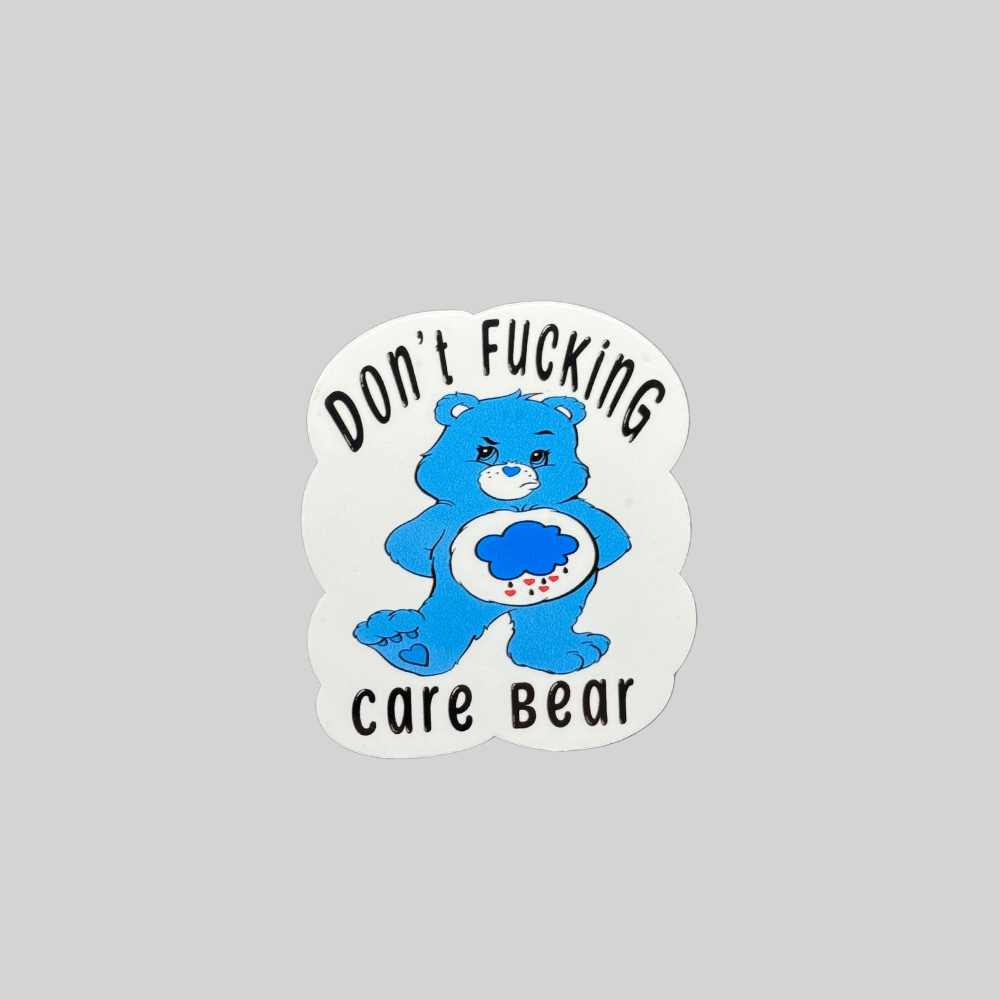 Don't Fucking Care Bear Sticker