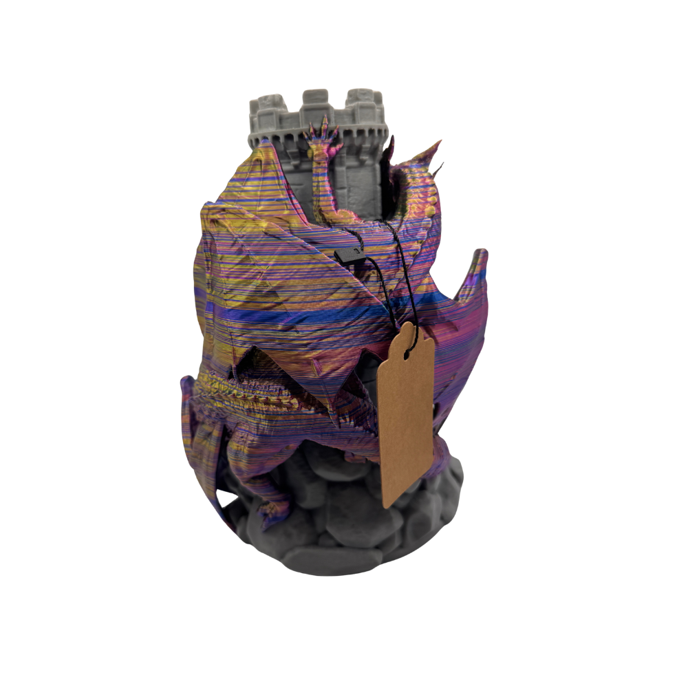 3D Printed Dragon Dice Tower