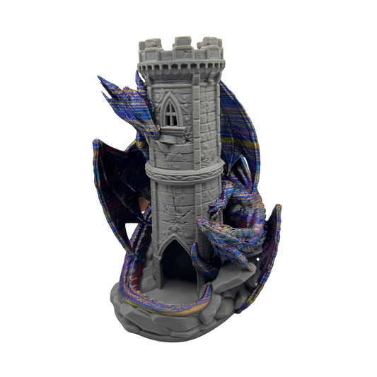 3D Printed Dragon Dice Tower