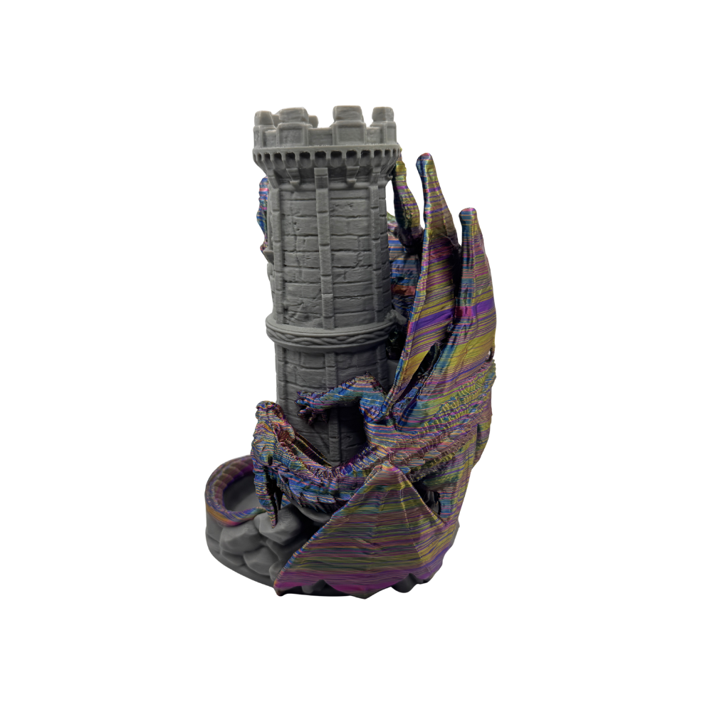 3D Printed Dragon Dice Tower