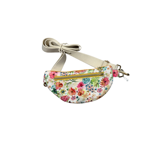 Floral/Yellow Crossbody Purse