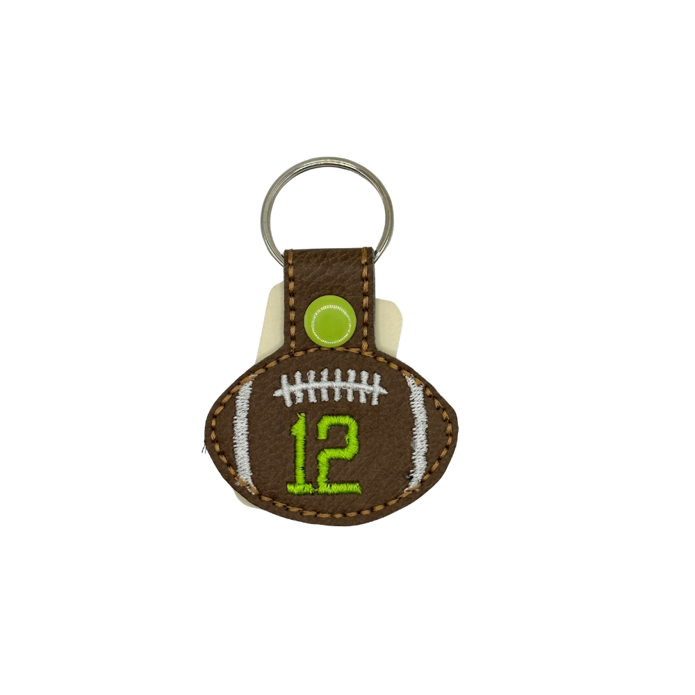 Sports Embroidered Keychain