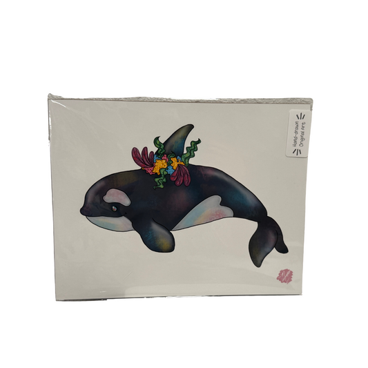 Orca Print 8.5x11 Hand Drawn Original Art