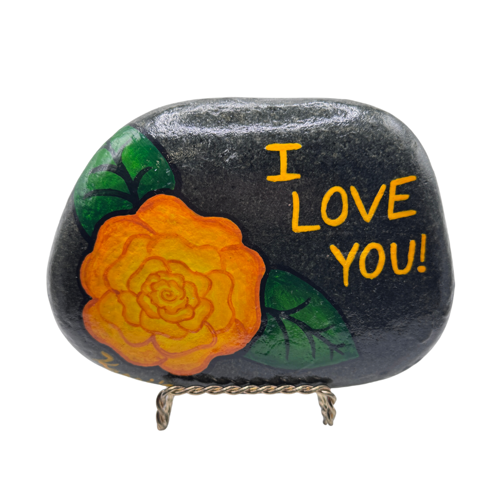 I Love You Painted Rock