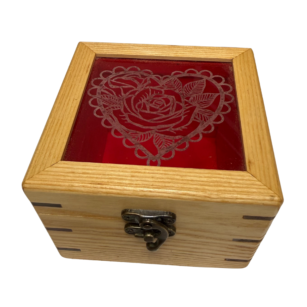 Handmade Wooden Heart Box