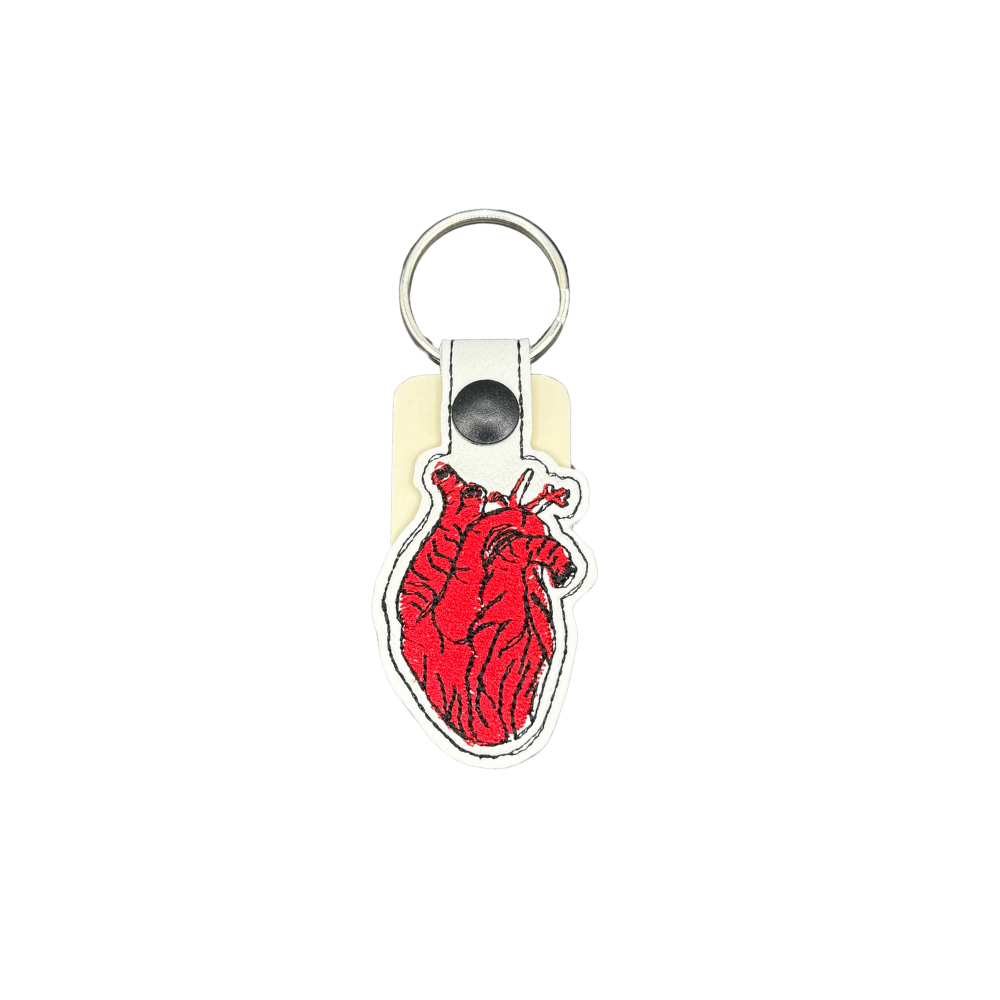 Decorative Embroidered Keychain - Assorted Designs & Styles