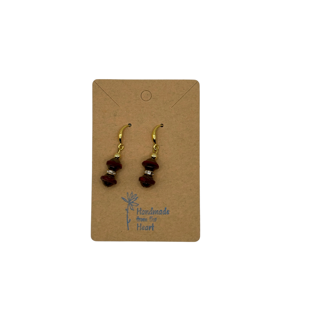 Handcrafted Beaded Clip-On Earrings