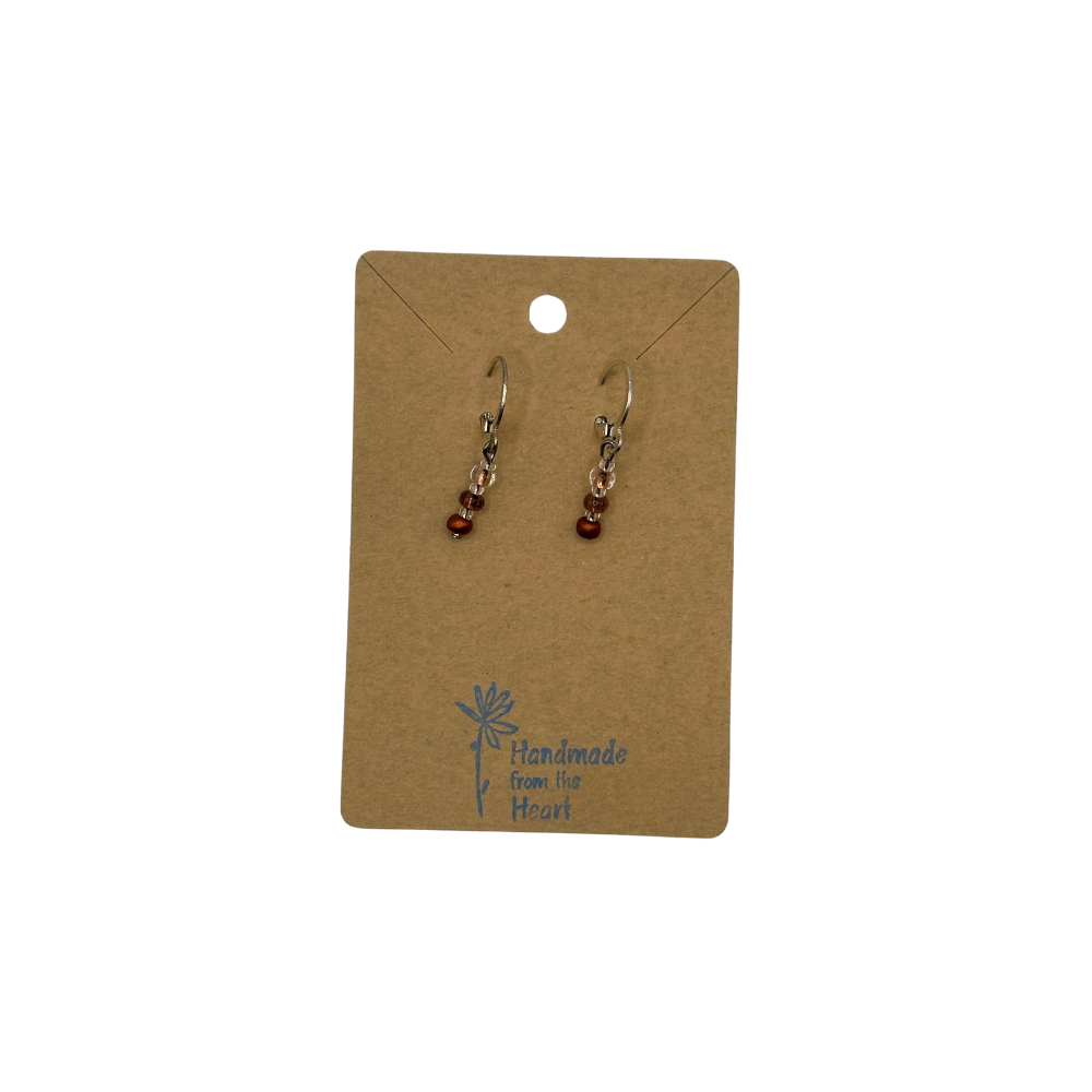 Handcrafted Beaded Clip-On Earrings