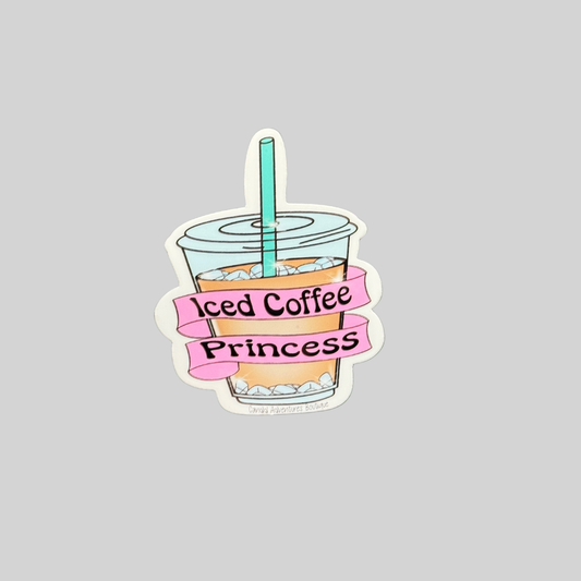 Iced Coffee Princess Sticker