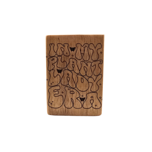 Small Laser Engraved Wood Block — Decorative Shelf Art — Multiple Designs Available
