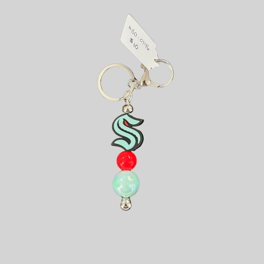 Sports Beaded Keychains