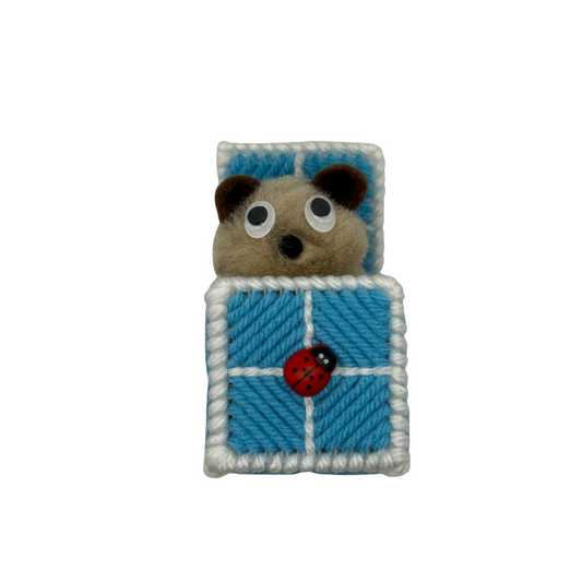 Canvas Box with Brown Bear