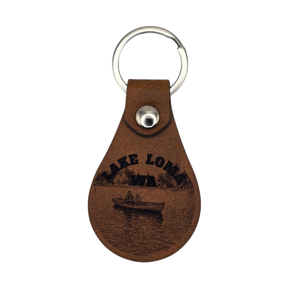 Lake Loma Leather Keychain