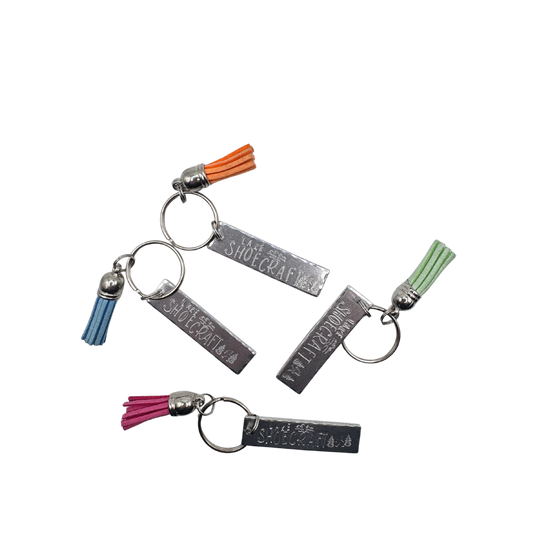 Lake Shoecraft Bigfoot Hand Stamped Keychain