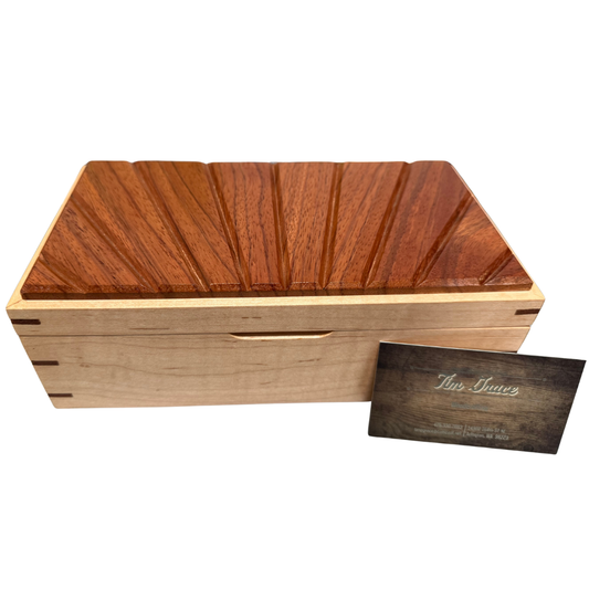 Handmade Wooden Jewelry Box - Large