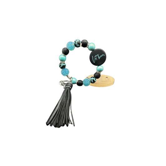 Beaded "Let Them" Wristlet