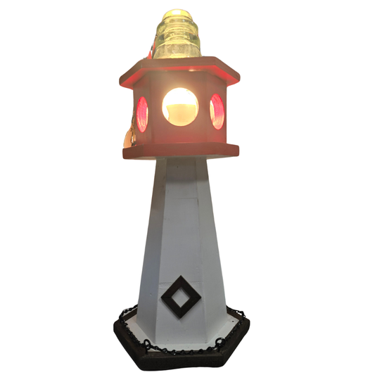 Outdoor Lighted Lighthouse