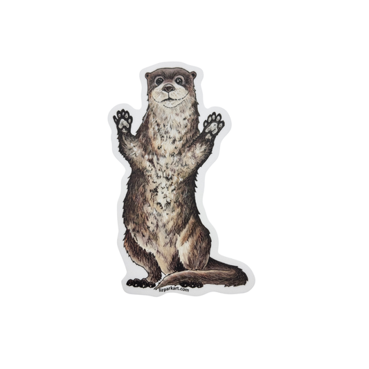 Otter | Handmade Original Artwork Sticker | Liz Park Art