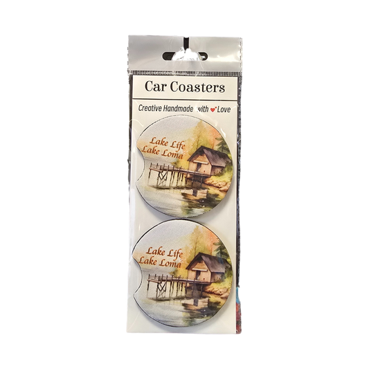 Neoprene Car Coasters - 7 Lakes - 2pk
