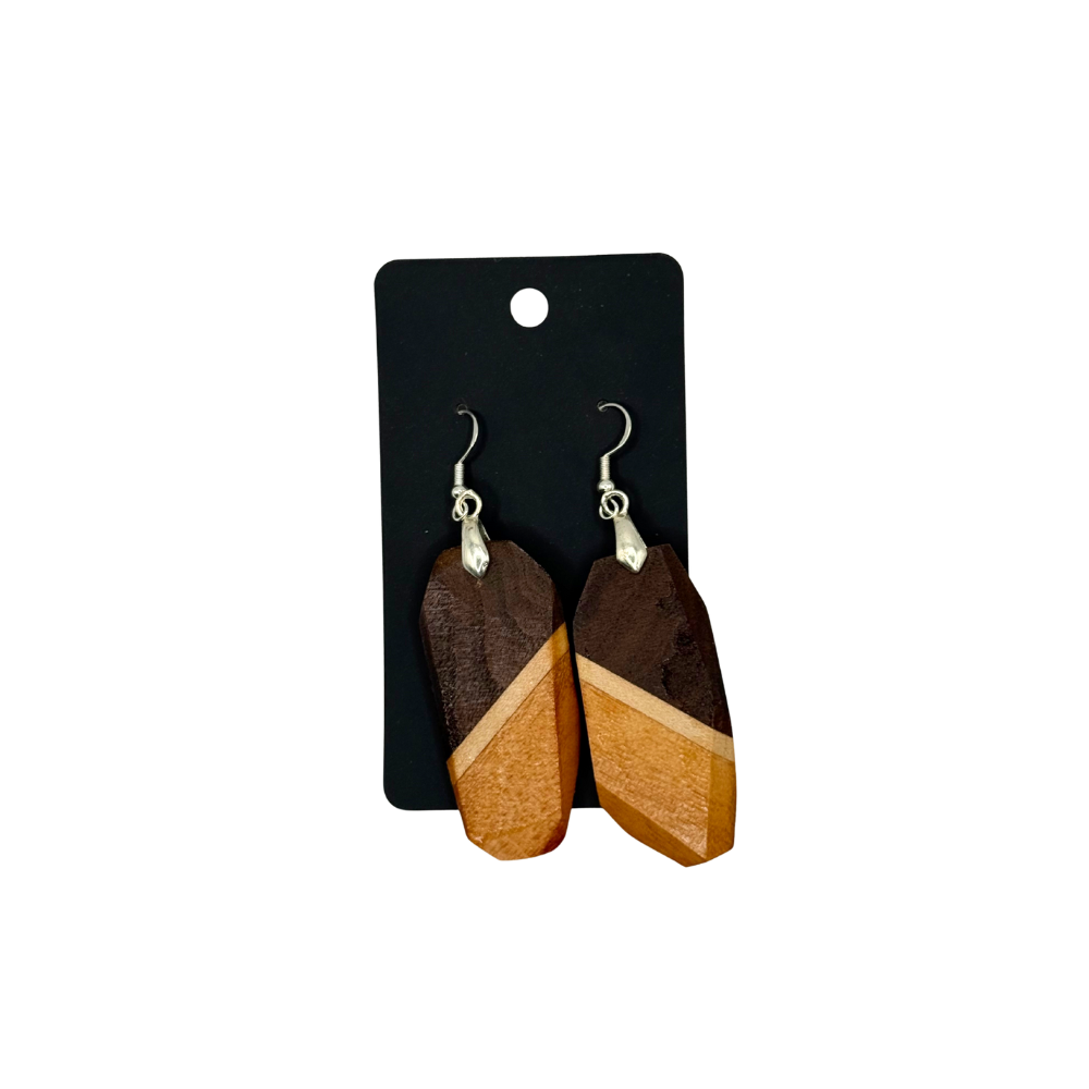 Handcrafted Wooden Mushroom Earrings - Variety of Styles to Choose From