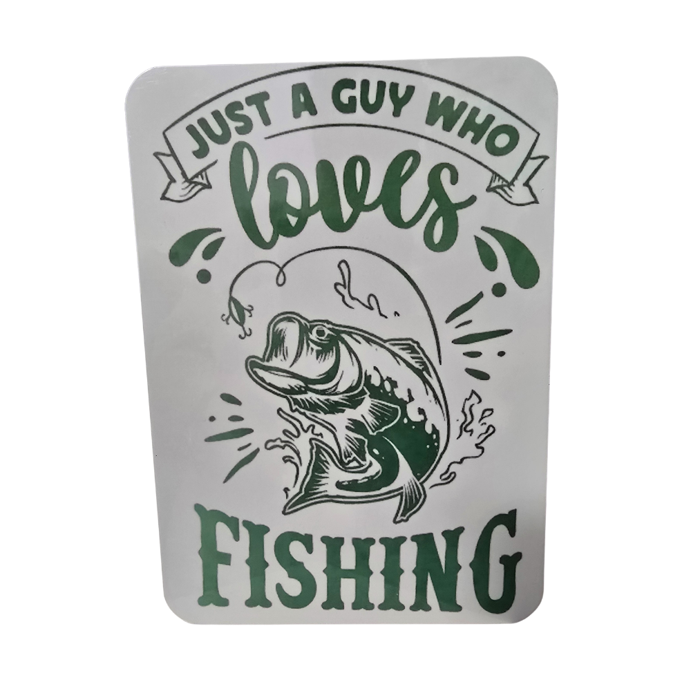 Fishing 5x7 Metal Sign