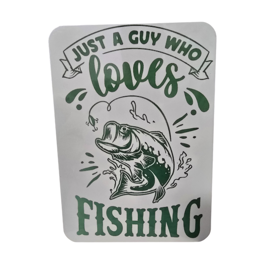 Fishing 5x7 Metal Sign