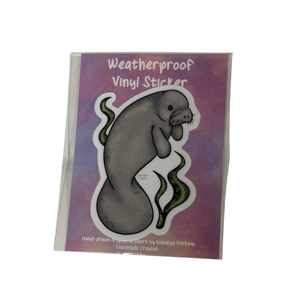 Manatee Sticker - Original Artwork