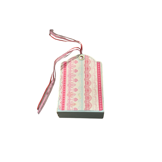 Mini Albums pink/red ribbon
