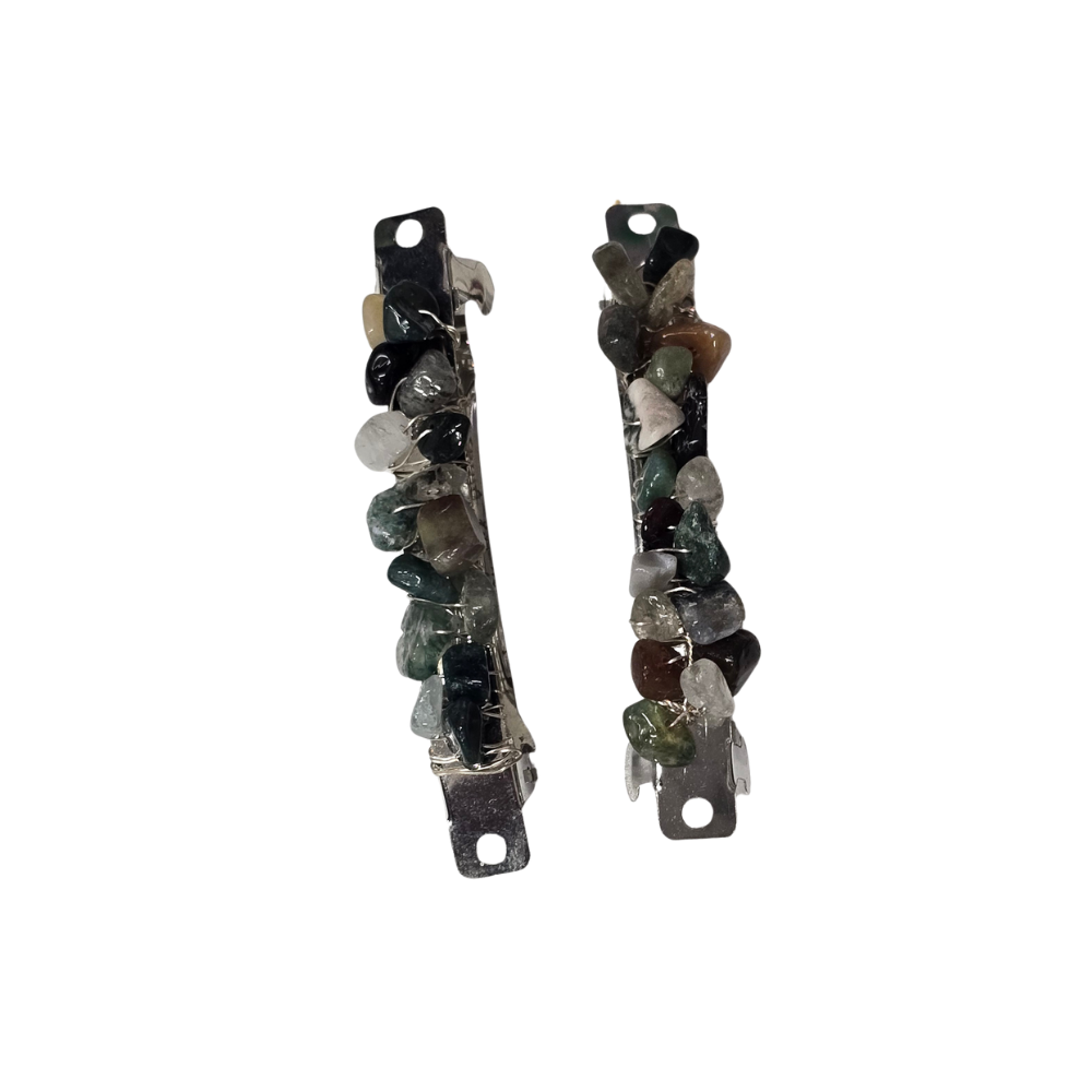 Mixed Jasper Hair Clips (2)