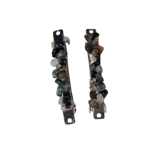 Mixed Jasper Hair Clips (2)