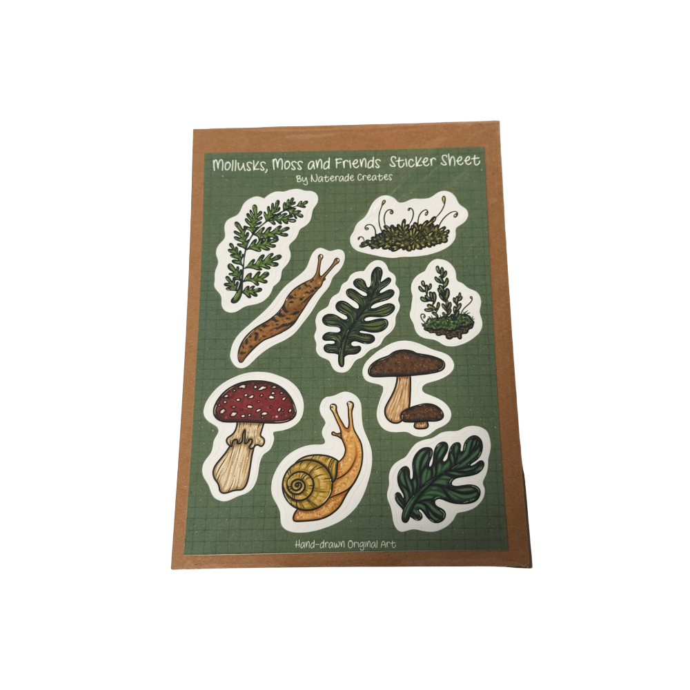 Mollusks & Moths Sticker Sheet