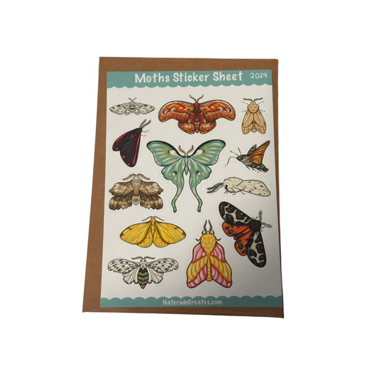 Moths Sticker Sheet