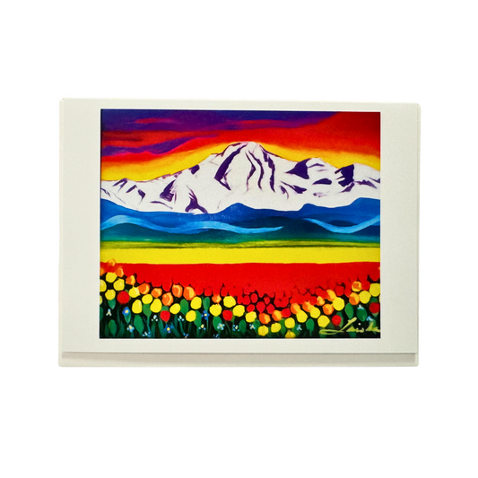 Mt. Baker Spring Skagit Valley Greeting Card
