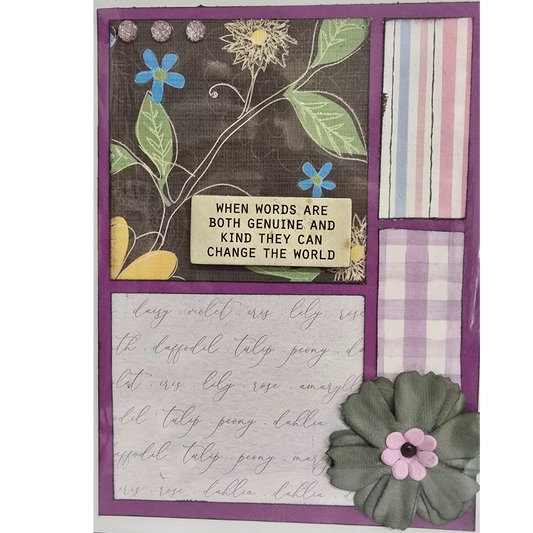 When Words Are Both Genuine & Kind Greeting Card