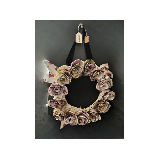 Paper Rose Wreath
