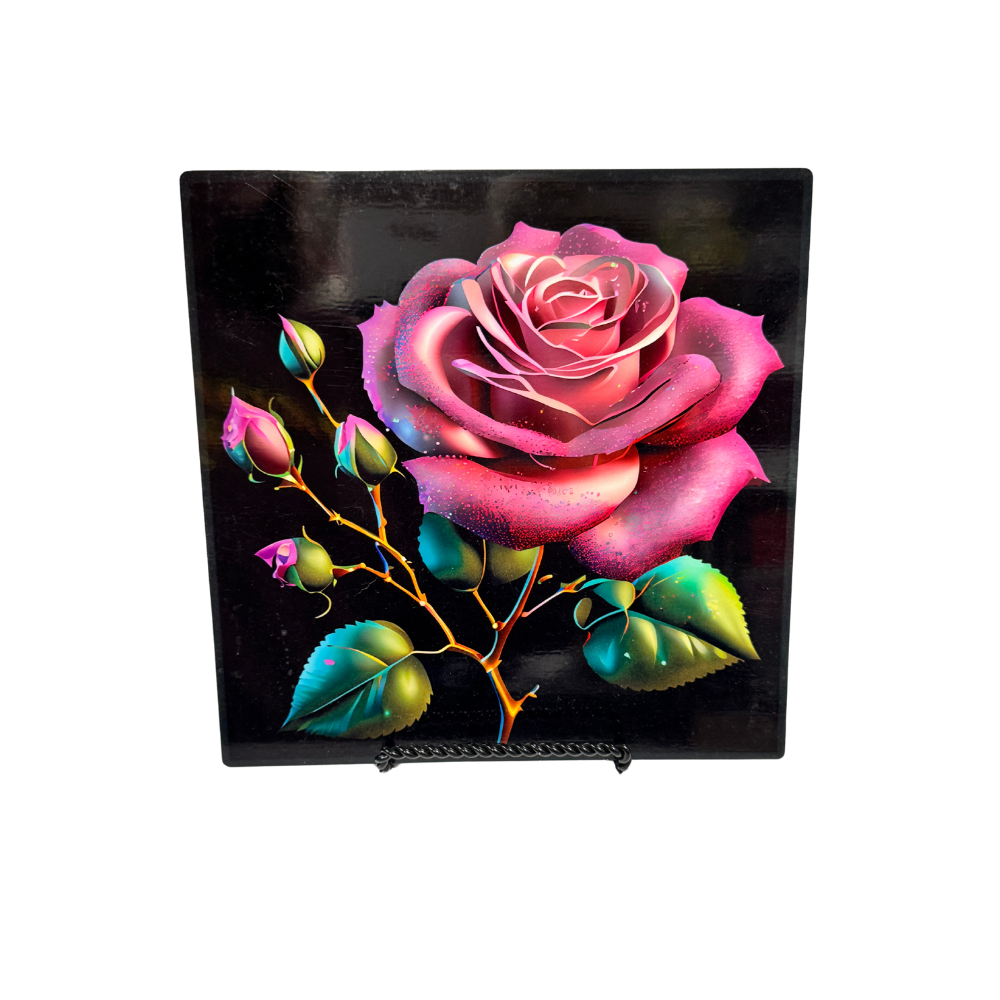 Rose - Metal Signs 8" x 8"