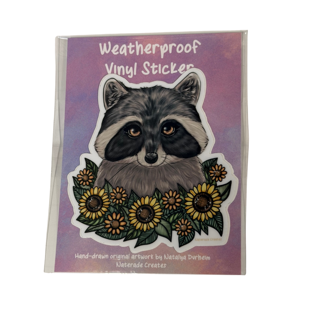 Raccoon Sticker - Original Artwork