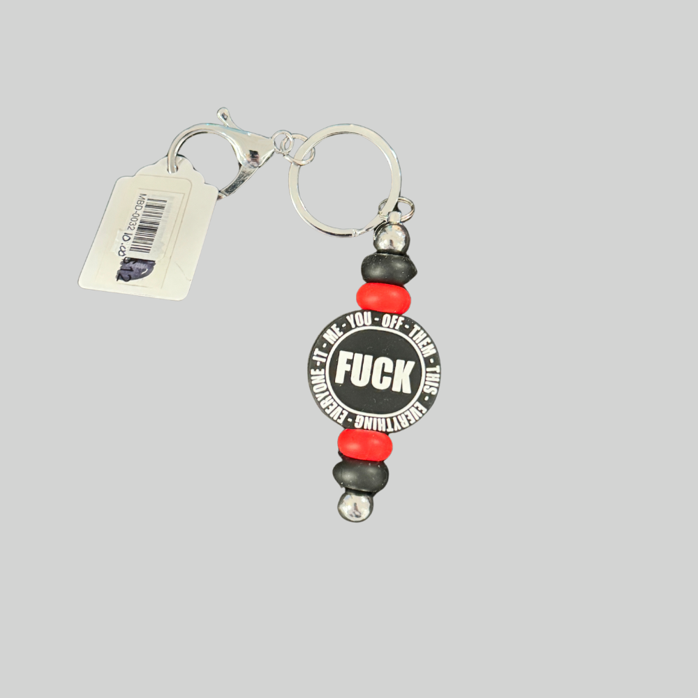 Fuck Beaded Keychains