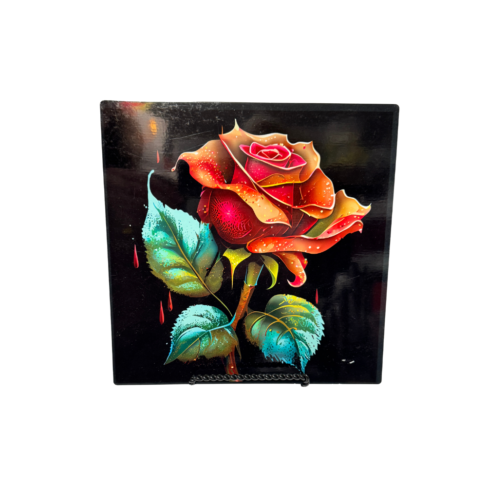 Rose - Metal Signs 8" x 8"