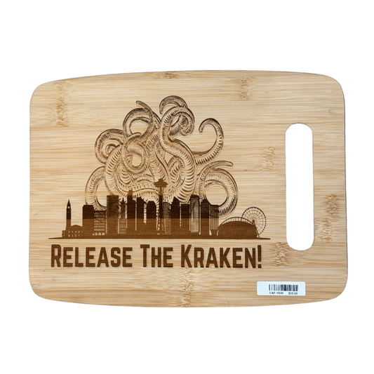 Release The Kraken - Laser Cutting Board