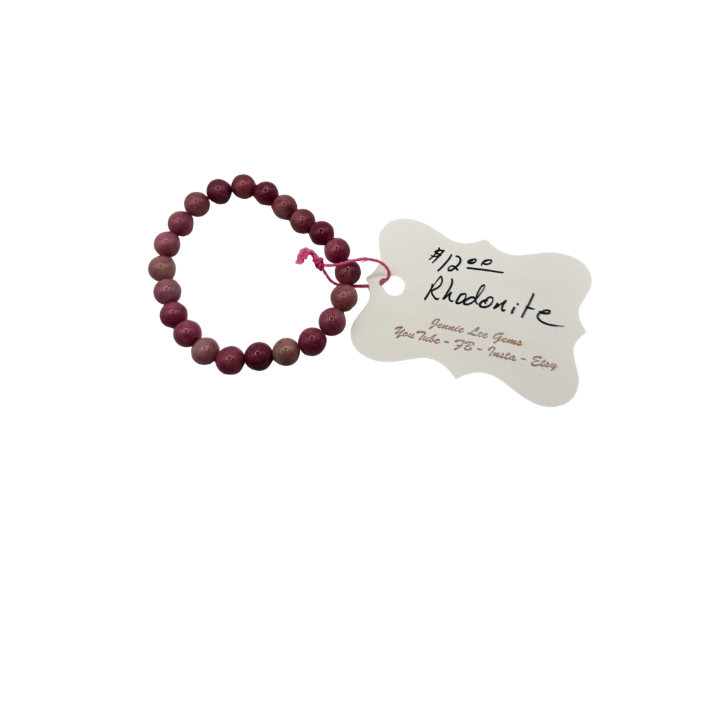 Rhodonite Gemstone Bracelet