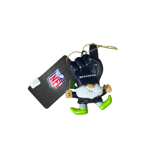 Seahawks Gnome w/Foam Finger Ornament