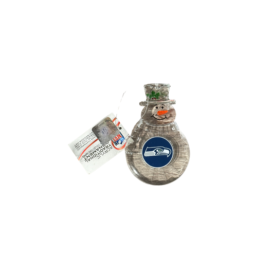 Seahawks Snowman Ornament