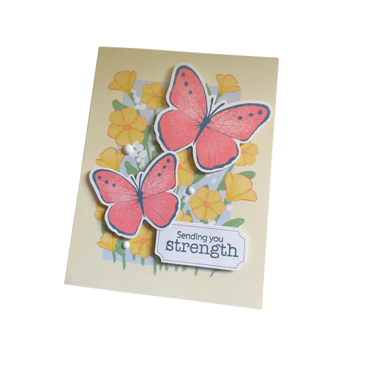 Sending You Strength Greeting Card by All Things Paper