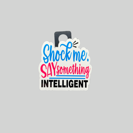 Shock Me, Say Something Intelligent Sticker