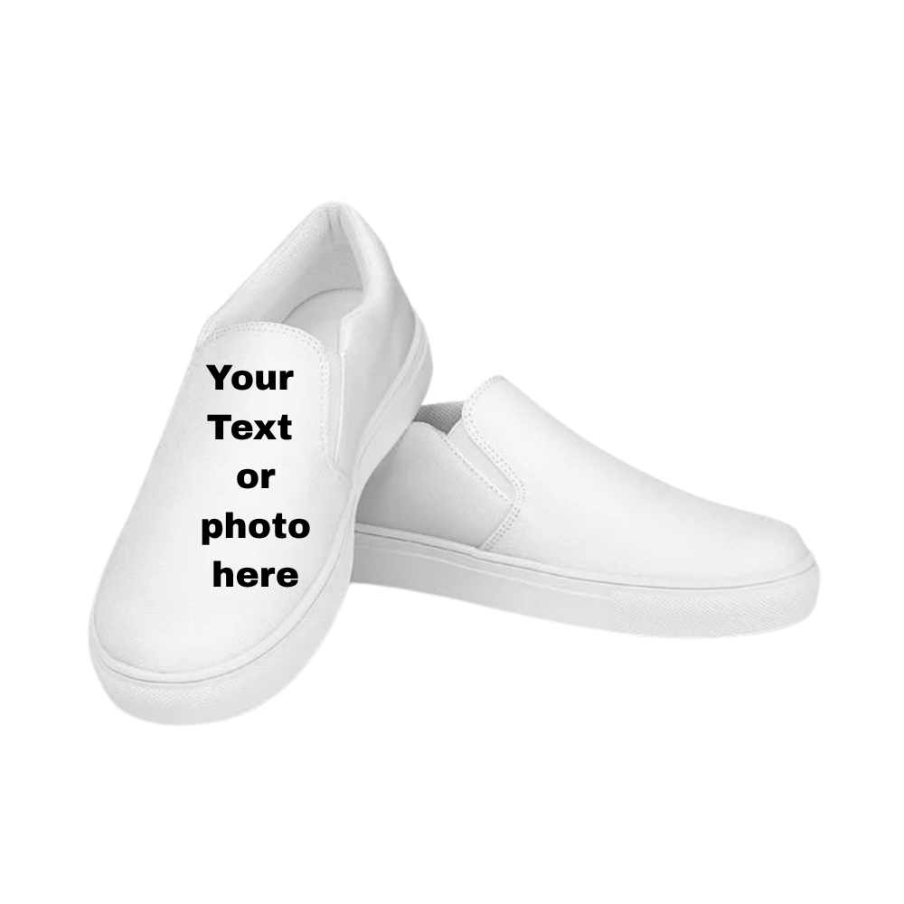 Custom Womens Race Team Slip-On Canvas Shoes